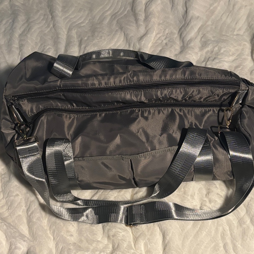 Stylish Gray Weekender Bag